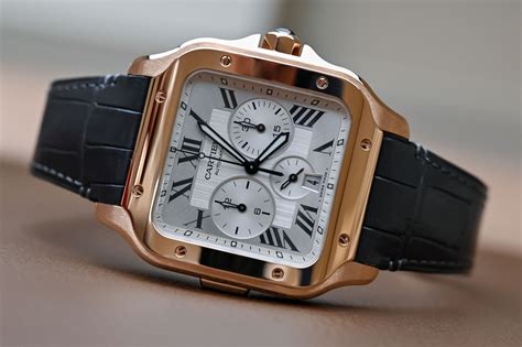 cartier santos chronograph quartz|cartier santos watch price.